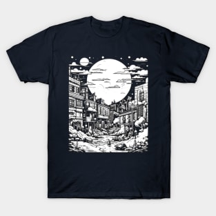 Abandoned CityScape At Night T-Shirt